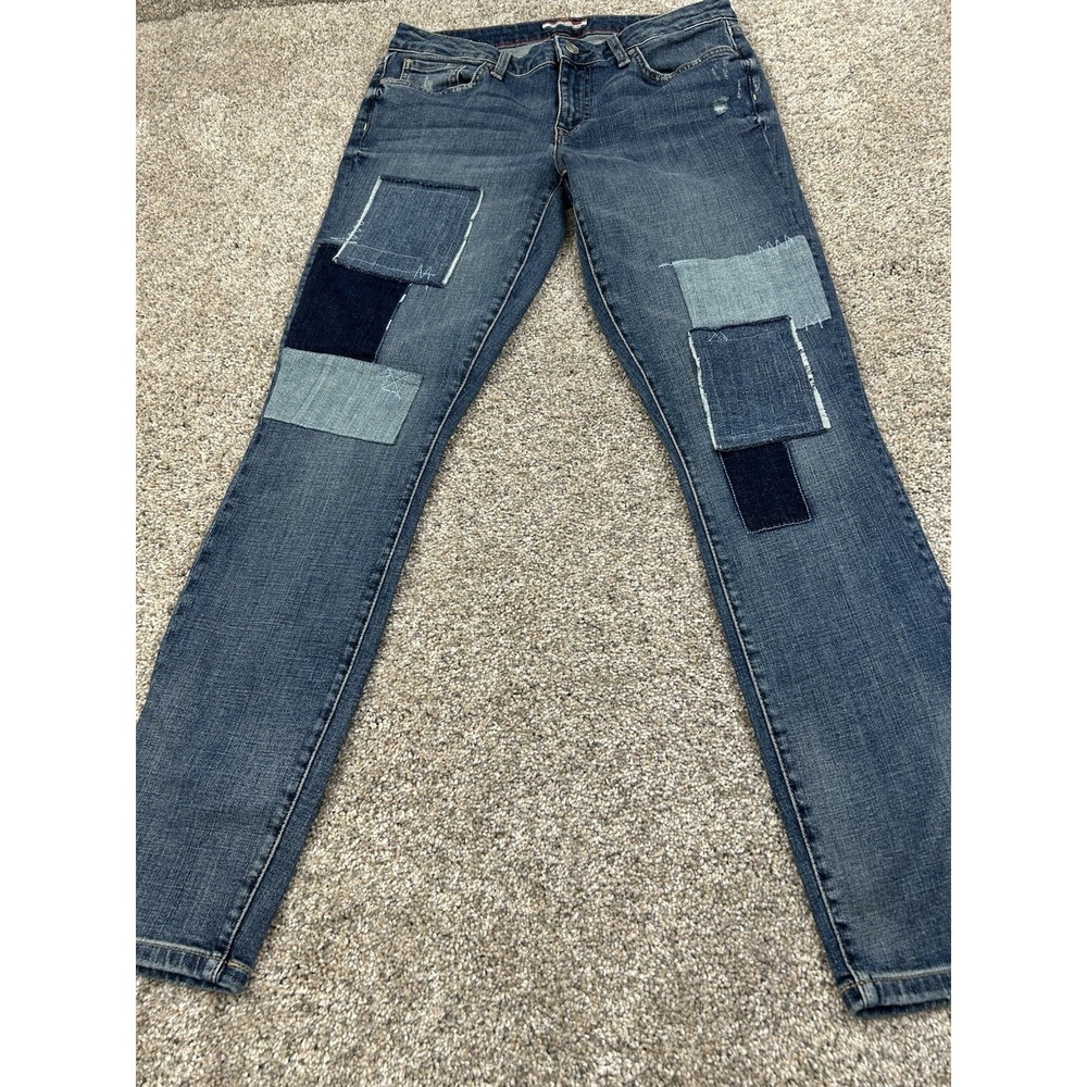 Tommy‎ Hilfiger Patchwork Jeans Women's Moulante Size 6 #0368